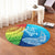 Hawaii Turtle Shark Polynesian And Sea Round Carpet - AH - Polynesian Pride