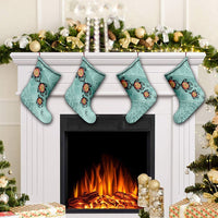 Hawaii Turtle Swimming Tribal Polynesian Christmas Stocking - AH - Min Style - Polynesian Pride