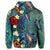 Hawaii Turtle Tropical Art Zip Hoodie Hela Style - Polynesian Pride