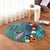 Hawaii Turtle Tropical Art Round Carpet - Hela Style - AH - Polynesian Pride