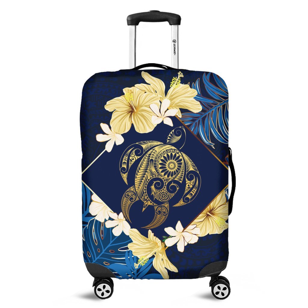 Hawaii Turtle Tropical Luggage Covers - Taha Style - AH Black - Polynesian Pride