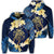 Hawaii Turtle Tropical Zip Hoodie Taha Style Unisex Art - Polynesian Pride