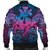 Hawaii Turtle Wave Polynesian Bomber Jacket - Hey Style Blue - AH - Polynesian Pride