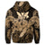 Hawaii Turtle Wave Polynesian Zip Hoodie Hey Style Gold - Polynesian Pride