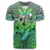 Hawaii Turtle Wave Polynesian T Shirt Hey Style Green - Polynesian Pride