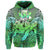 Custom Hawaii Turtle Wave Polynesian Hoodie Hey Style Green - Polynesian Pride