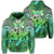 Hawaii Turtle Wave Polynesian Zip Hoodie Hey Style Green Unisex Art - Polynesian Pride