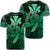 Hawaii Turtle Wave Polynesian T Shirt Hey Style Green Pastel Unisex Black - Polynesian Pride