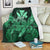 Hawaii Turtle Wave Polynesian Premium Blankets - Hey Style Green Pastel - AH White - Polynesian Pride