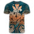 Hawaii Turtle Wave Polynesian T Shirt Hey Style Orange - Polynesian Pride