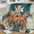 Hawaii Turtle Wave Polynesian Premium Blankets - Hey Style Orange - AH - Polynesian Pride