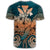 Hawaii Turtle Wave Polynesian T Shirt Hey Style Orange - Polynesian Pride