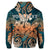 Custom Hawaii Turtle Wave Polynesian Hoodie Hey Style Orange - Polynesian Pride