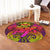 Hawaii Turtle Wave Polynesian Round Carpet - Hey Style Pinky - AH - Polynesian Pride