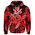 Custom Hawaii Turtle Wave Polynesian Hoodie Hey Style Red - Polynesian Pride