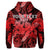 Custom Hawaii Turtle Wave Polynesian Hoodie Hey Style Red - Polynesian Pride