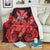 Hawaii Turtle Wave Polynesian Premium Blankets - Hey Style Red - AH White - Polynesian Pride