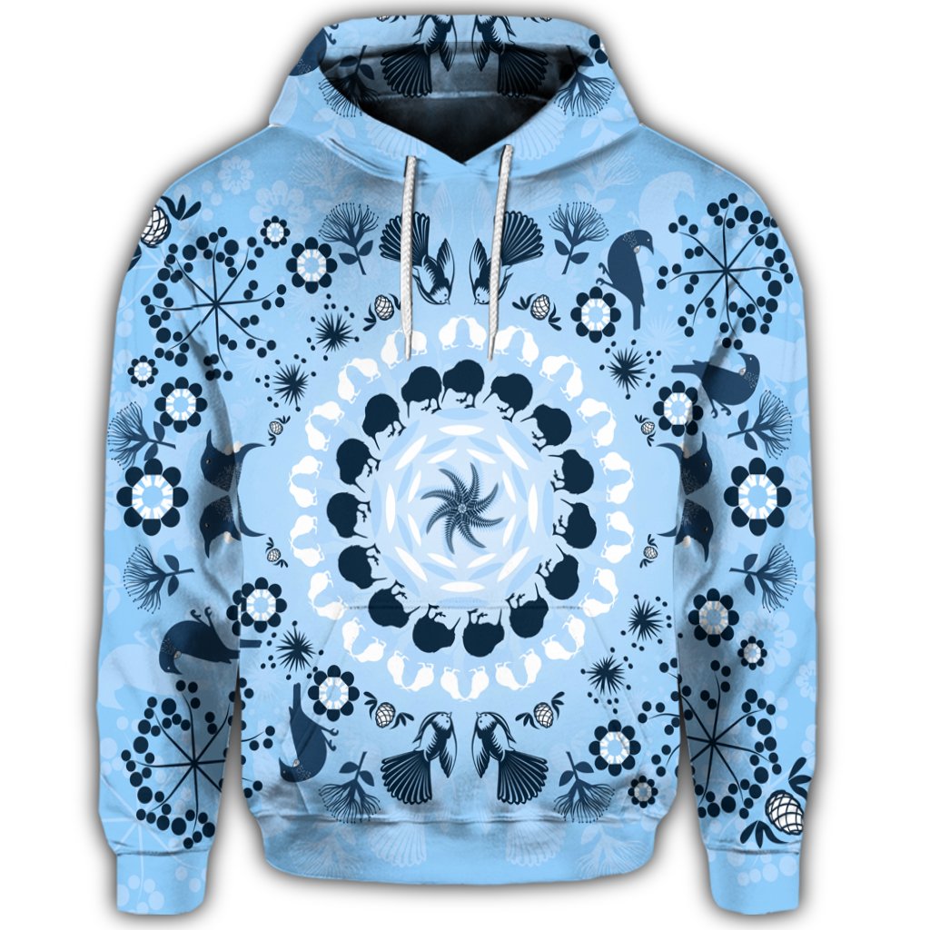 Hawaiian Underwater Pattern Hoodie - Polynesian Pride