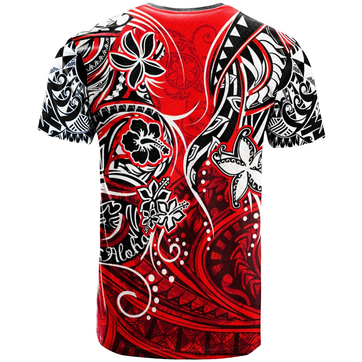 Hawaii T Shirt Vintage Floral Pattern - Polynesian Pride