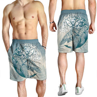 Hawaii Wave Kanaka Turtle Men's Shorts - AH - Polynesian Pride