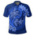 Hawaii Yin Yang Turtle Shark Hibiscus Plumeria Polo Shirt Blue - Polynesian Pride