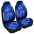 Hawaii Yin Yang Turtle Shark Hibiscus Plumeria Car Seat Covers - Blue - AH Universal Fit Black - Polynesian Pride