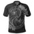 Hawaii Yin Yang Turtle Shark Hibiscus Plumeria Polo Shirt Gray - Polynesian Pride