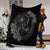 Hawaii Yin Yang Turtle Shark Hibiscus Plumeria Premium Blankets - Gray - AH - Polynesian Pride