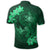 Hawaii Yin Yang Turtle Shark Hibiscus Plumeria Polo Shirt Green - Polynesian Pride