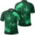 Hawaii Yin Yang Turtle Shark Hibiscus Plumeria Polo Shirt Green Unisex Black - Polynesian Pride