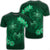 Hawaii Yin Yang Turtle Shark Hibiscus Plumeria T Shirt Green Unisex Black - Polynesian Pride