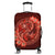 Hawaii Yin Yang Turtle Shark Hibiscus Plumeria Luggage Covers - Orange - AH Black - Polynesian Pride