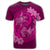 Hawaii Yin Yang Turtle Shark Hibiscus Plumeria T Shirt Pink - Polynesian Pride