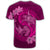 Hawaii Yin Yang Turtle Shark Hibiscus Plumeria T Shirt Pink - Polynesian Pride