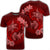 Hawaii Yin Yang Turtle Shark Hibiscus Plumeria T Shirt Red Unisex Black - Polynesian Pride