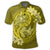 Hawaii Yin Yang Turtle Shark Hibiscus Plumeria Polo Shirt Yellow - Polynesian Pride