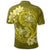 Hawaii Yin Yang Turtle Shark Hibiscus Plumeria Polo Shirt Yellow - Polynesian Pride