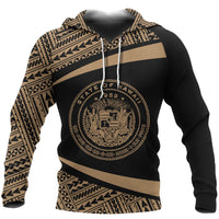 Hawaii Polynesia Hoodie Circle Ver 2.0 Unisex White - Polynesian Pride