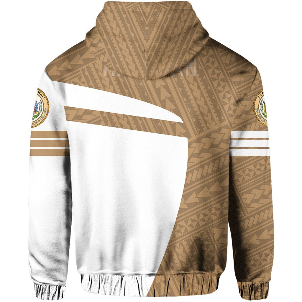 Hawaii Polynesian Sport Hoodie Gold Premium Style - Polynesian Pride