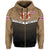 Hawaii Polynesian Zipper Hoodie Gold Mix Style - Polynesian Pride