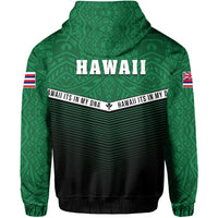 Hawaii Polynesian Zipper Hoodie Green Mix Style - Polynesian Pride