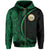 Hawaii Polynesian Zipper Hoodie Green Round Style - Polynesian Pride