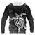 American Samoa Polynesian Custom Hoodie Turtle Eternity Black - Polynesian Pride