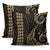 Hawaii Kakau Gold Polynesian Pillow Covers One Size Zippered Pillow Cases 18"x 18" (Twin Sides) (Set of 2) Gold - Polynesian Pride