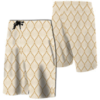 Hawaii Leaves Seamless Board Shorts Men Yellow - Polynesian Pride