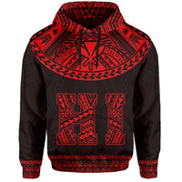 Hawaii Kanaka Polynesian Hoodie Divinity Red - Polynesian Pride