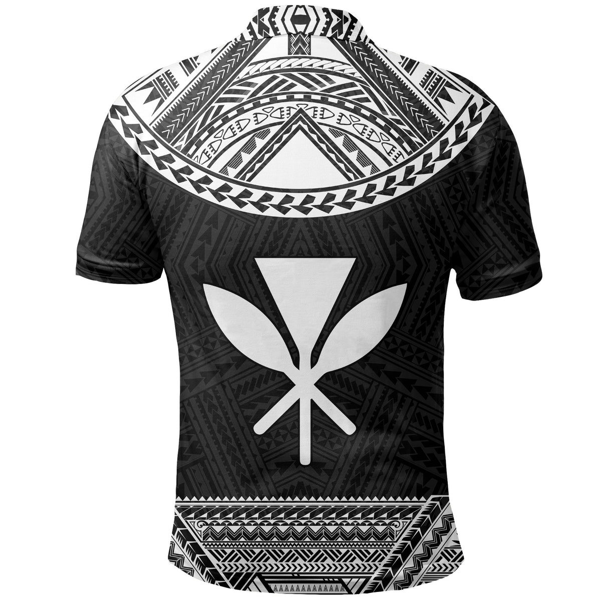 Hawaii Kanaka Polynesian Polo Shirt Divinity White - Polynesian Pride