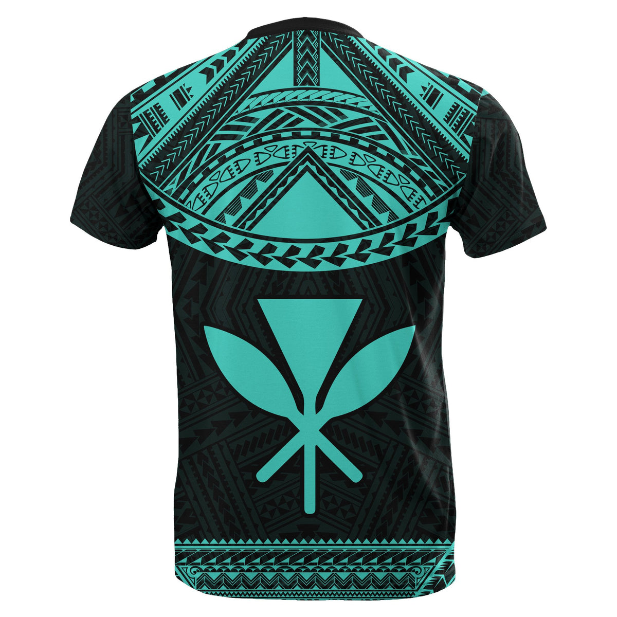 Hawaii Kanaka Polynesian T Shirt Divinity Turquoise - Polynesian Pride