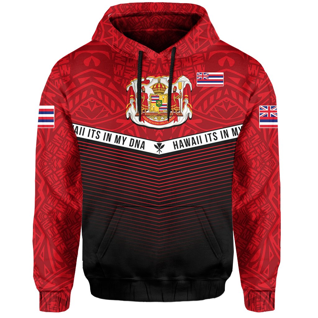 Hawaii Polynesian Hoodie Red Mix Style - Polynesian Pride