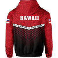 Hawaii Polynesian Zipper Hoodie Red Mix Style - Polynesian Pride